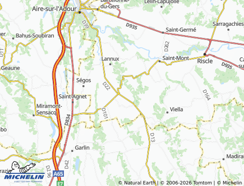 Mappa MICHELIN Aurensan - ViaMichelin