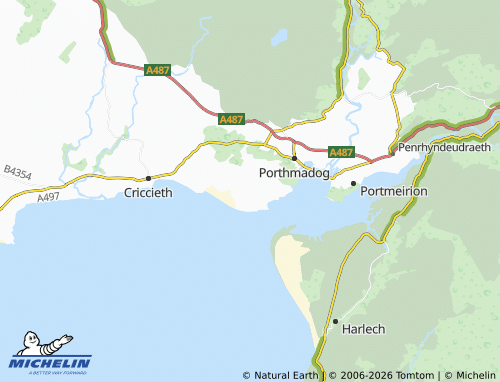 Mappa MICHELIN Morfa Bychan - ViaMichelin