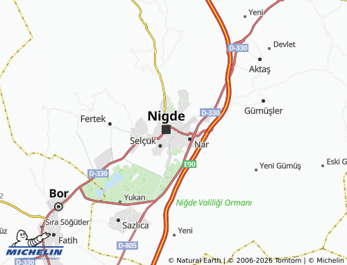 MICHELIN Çayır map - ViaMichelin