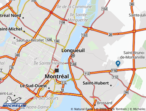 Mapa MICHELIN Longueuil - ViaMichelin