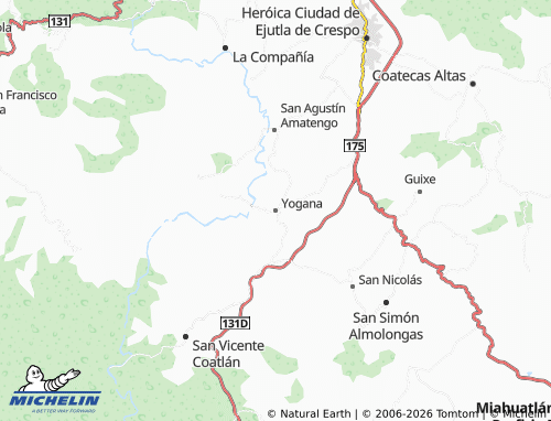 MICHELIN Yogana map - ViaMichelin