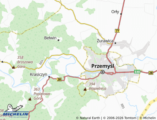 Carte MICHELIN Kuńkowce - ViaMichelin