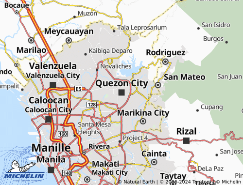 MICHELIN Quezon City map - ViaMichelin