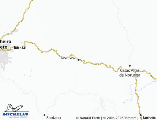 Mapa MICHELIN Itaverava - ViaMichelin