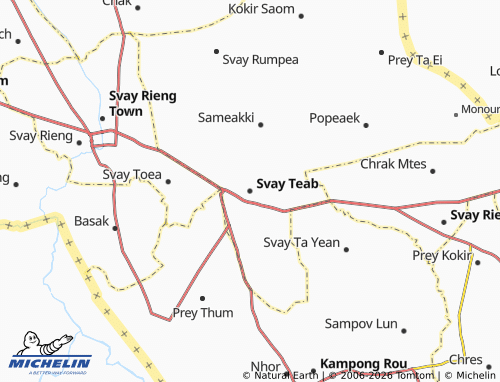 Mapa MICHELIN Svay Teab - ViaMichelin