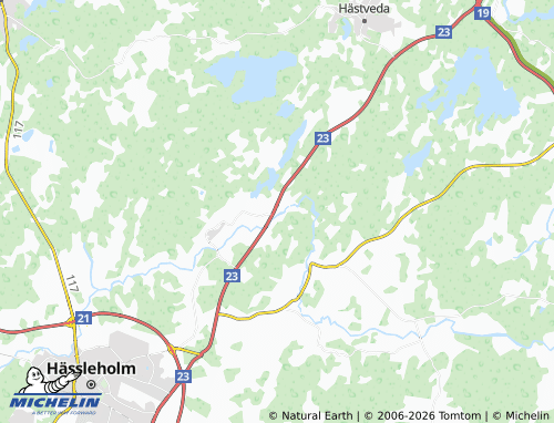 MICHELIN Algustorp map - ViaMichelin