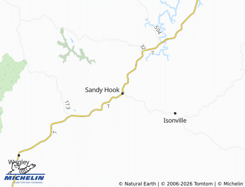 Mappa MICHELIN Sandy Hook - ViaMichelin