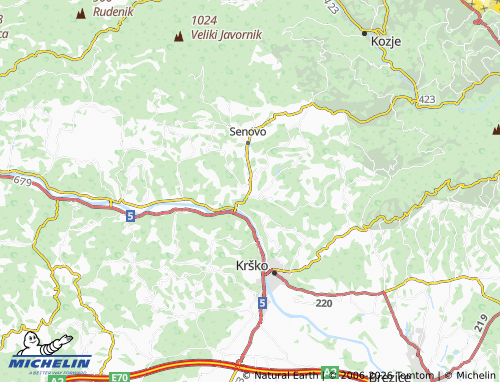 Mapa MICHELIN Brestanica - ViaMichelin