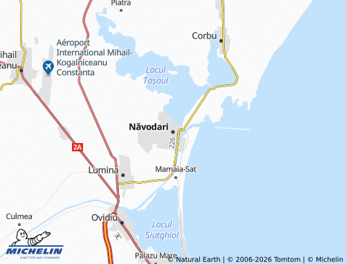 MICHELIN Năvodari map - ViaMichelin