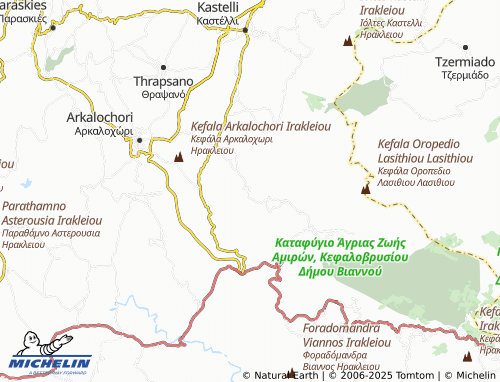 MICHELIN Panagia map - ViaMichelin