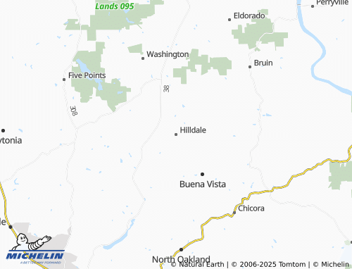 MICHELIN Hilldale map - ViaMichelin