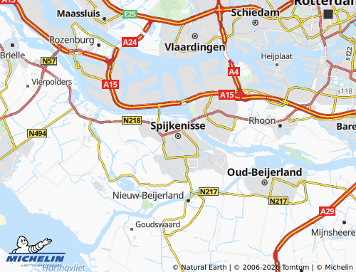 MICHELIN Spijkenisse map - ViaMichelin