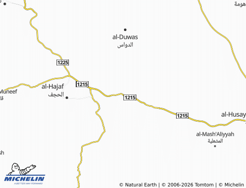 MICHELIN-Landkarte al-Nuqa'a' - ViaMichelin