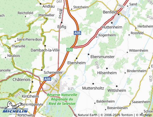 Mapa MICHELIN Ebersheim - ViaMichelin