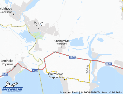 Mapa MICHELIN Chortomlyk - ViaMichelin