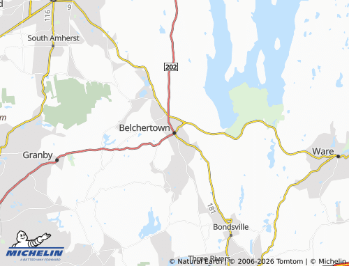 Mappa MICHELIN Belchertown - ViaMichelin