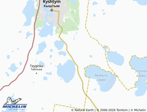 MICHELIN-Landkarte Kyshtym SNT - ViaMichelin