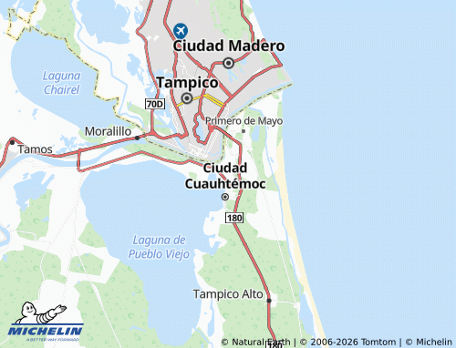 Mapa MICHELIN Miguel Alemán Valdez - ViaMichelin