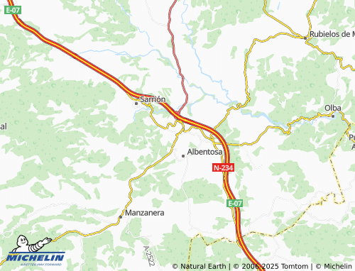 MICHELIN Estación Mora de Rubielos map - ViaMichelin