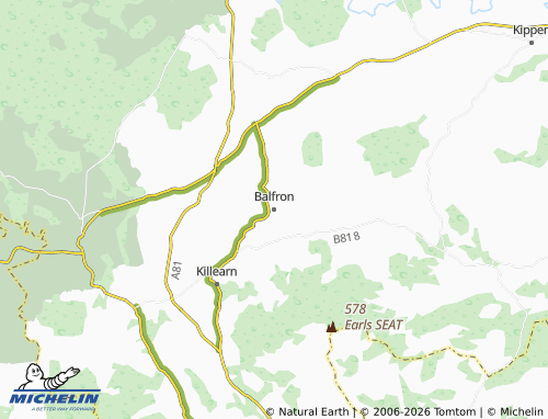 Mappa MICHELIN Balfron - ViaMichelin