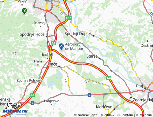 Mapa MICHELIN Dravski Dvor - ViaMichelin