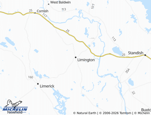 Mappa MICHELIN Limington - ViaMichelin