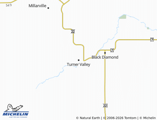 MICHELIN Turner Valley map - ViaMichelin