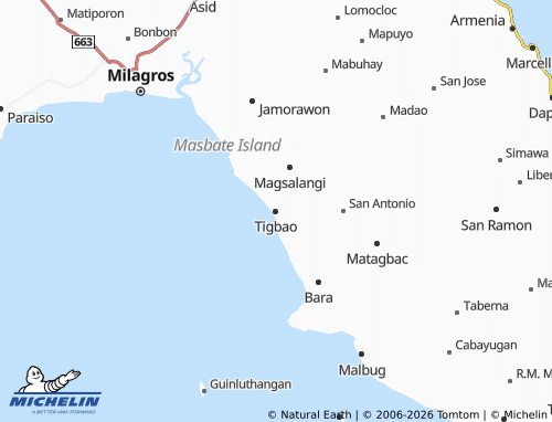 MICHELIN Tigbao map - ViaMichelin