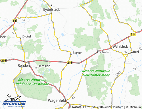 MICHELIN Barver map - ViaMichelin