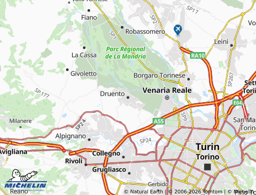 Mapa MICHELIN Druento - ViaMichelin