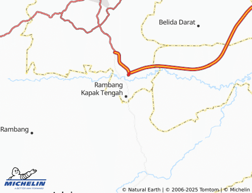 MICHELIN Rambang Kapak Tengah map - ViaMichelin