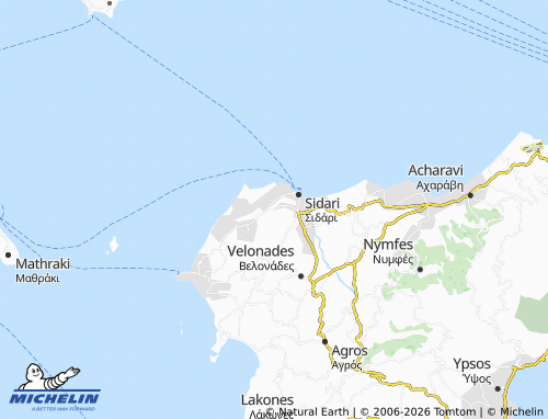 MICHELIN Mega Ydri map - ViaMichelin