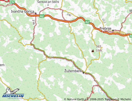 Kaart MICHELIN Zavrh - ViaMichelin