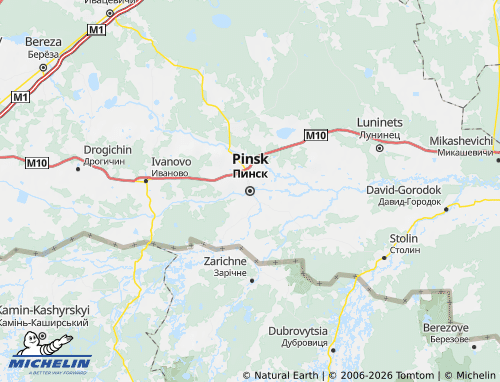 MICHELIN-Landkarte Pinskiy rayon - ViaMichelin