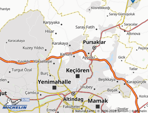 MICHELIN Kanuni map - ViaMichelin