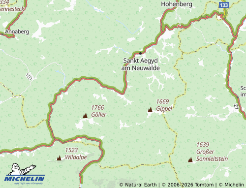 MICHELIN Kernhof map - ViaMichelin