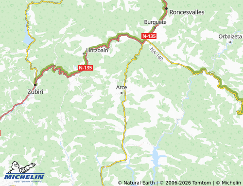 MICHELIN-Landkarte Arce - ViaMichelin