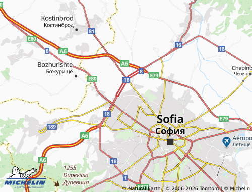 Mapa MICHELIN Rayon Vrabnitsa - ViaMichelin
