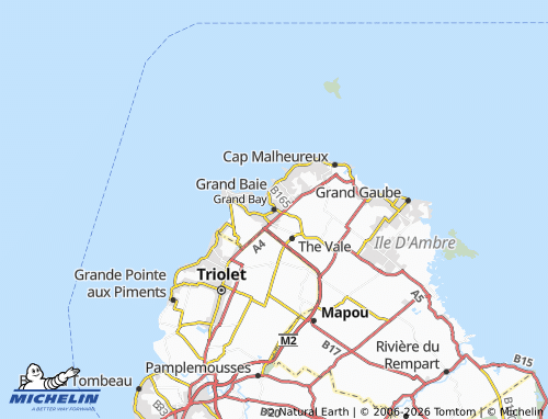 MICHELIN Grand Bay map - ViaMichelin
