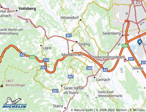 MICHELIN-Landkarte Fluttendorf - ViaMichelin
