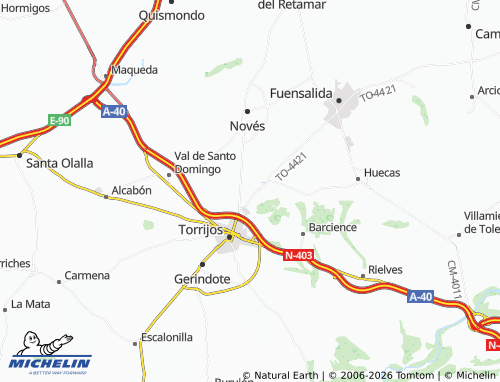 MICHELIN Caleras map - ViaMichelin