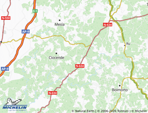 MICHELIN Loureiros map - ViaMichelin