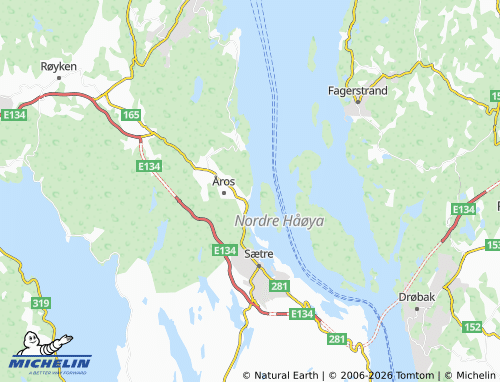 MICHELIN Nygård map - ViaMichelin