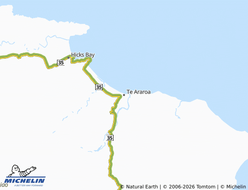 Mapa MICHELIN Te Araroa - ViaMichelin