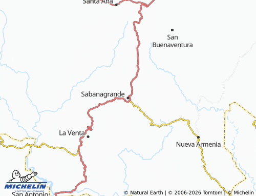 Mappa MICHELIN Sabanagrande - ViaMichelin