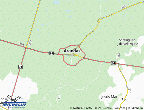 MICHELIN Arandas map - ViaMichelin