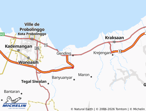 Carte MICHELIN Gending - ViaMichelin