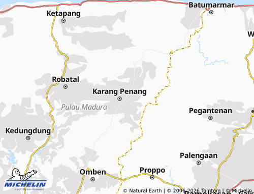 Mapa MICHELIN Karang Penang Onjur - ViaMichelin