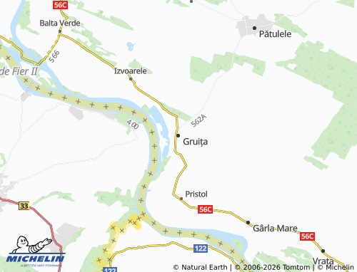 Mappa MICHELIN Gruița - ViaMichelin