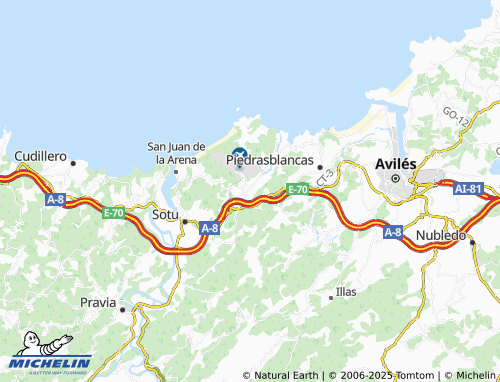 MICHELIN Ventaniella map - ViaMichelin